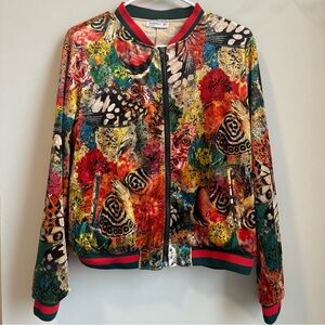 Velvet Butterfly Bomber Jacket 🦋